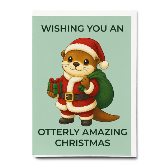Otterly amazing Christmas - Greeting Card