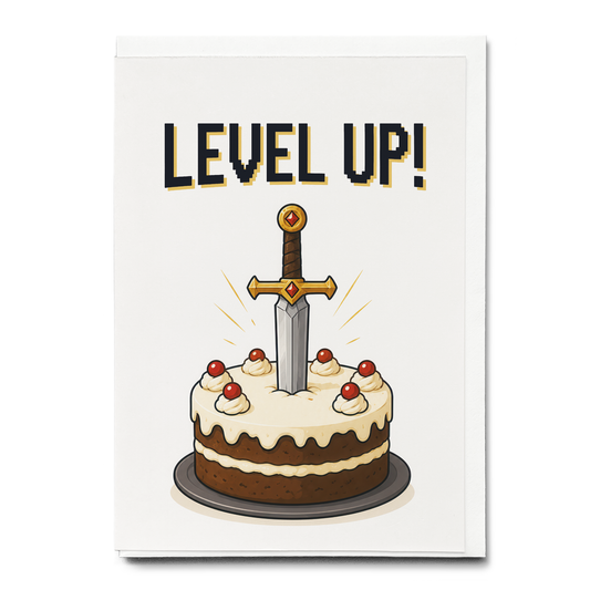 Level up! - Greeting Card