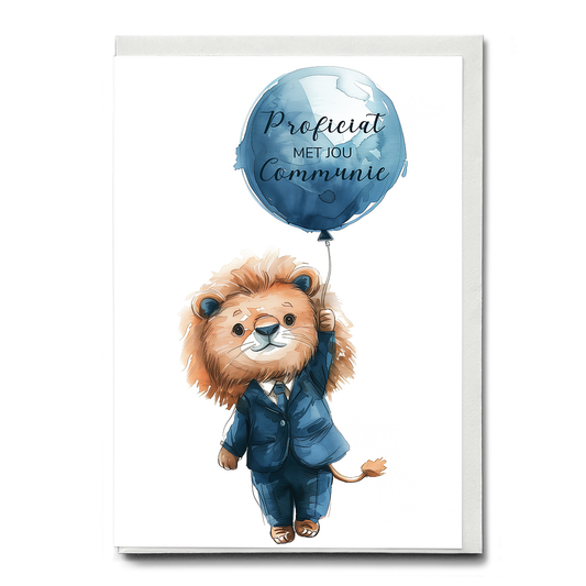Communie (Leeuw) - Greeting Card