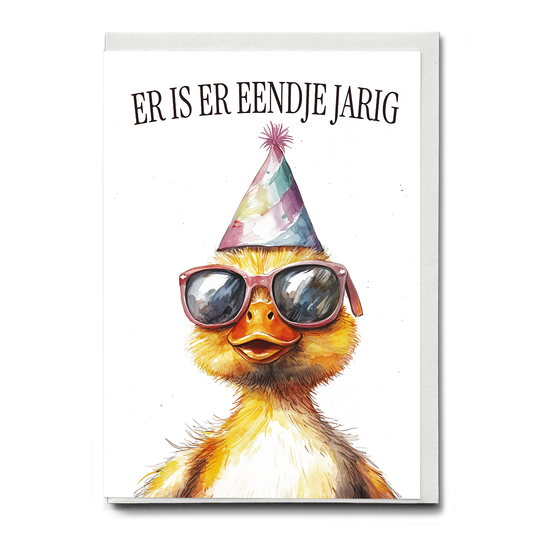 Er is er eendje jarig - Greeting Card