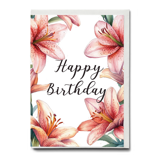 Happy birthday (Lily) - Greeting Card