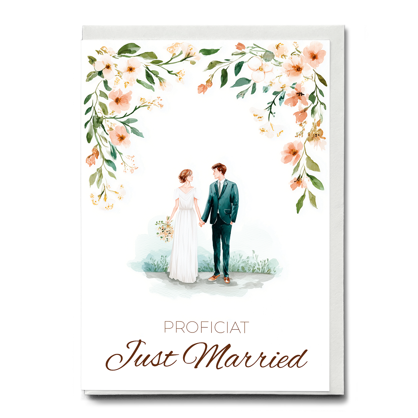 Just Married - Greeting Card