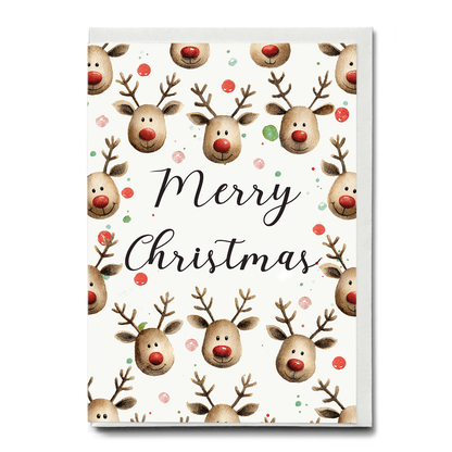 Merry Christmas (Rudolph) - Greeting Card
