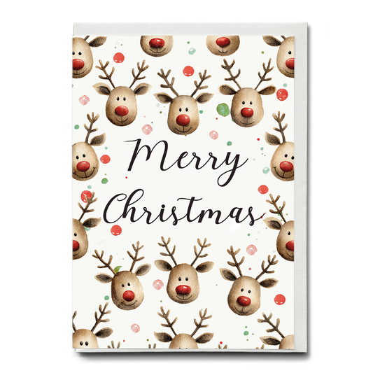 Merry Christmas (Rudolph) - Greeting Card