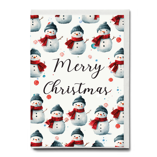 Merry Christmas (Snowman) - Greeting Card