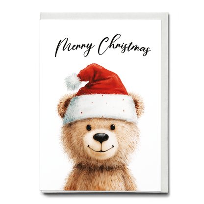 Christmas bear (Merry Christmas) - Greeting Card