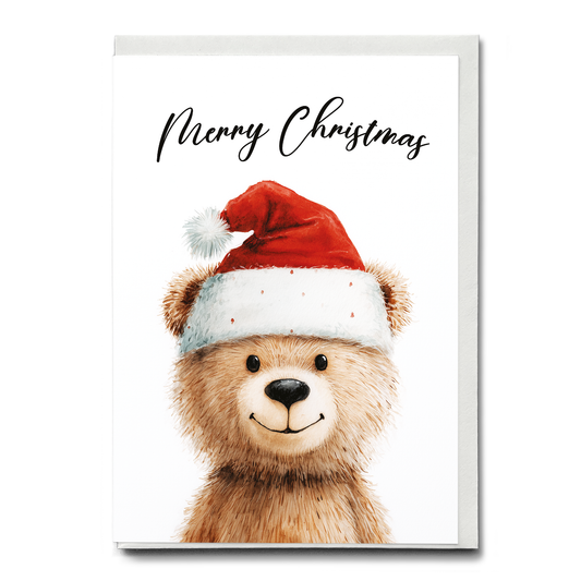 Christmas bear (Merry Christmas) - Greeting Card