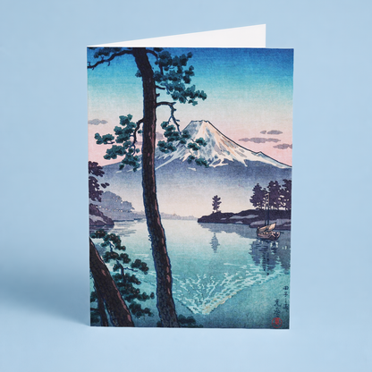 Fuji From Tago Bay by Tsuchiya Koitsu - Greeting Card