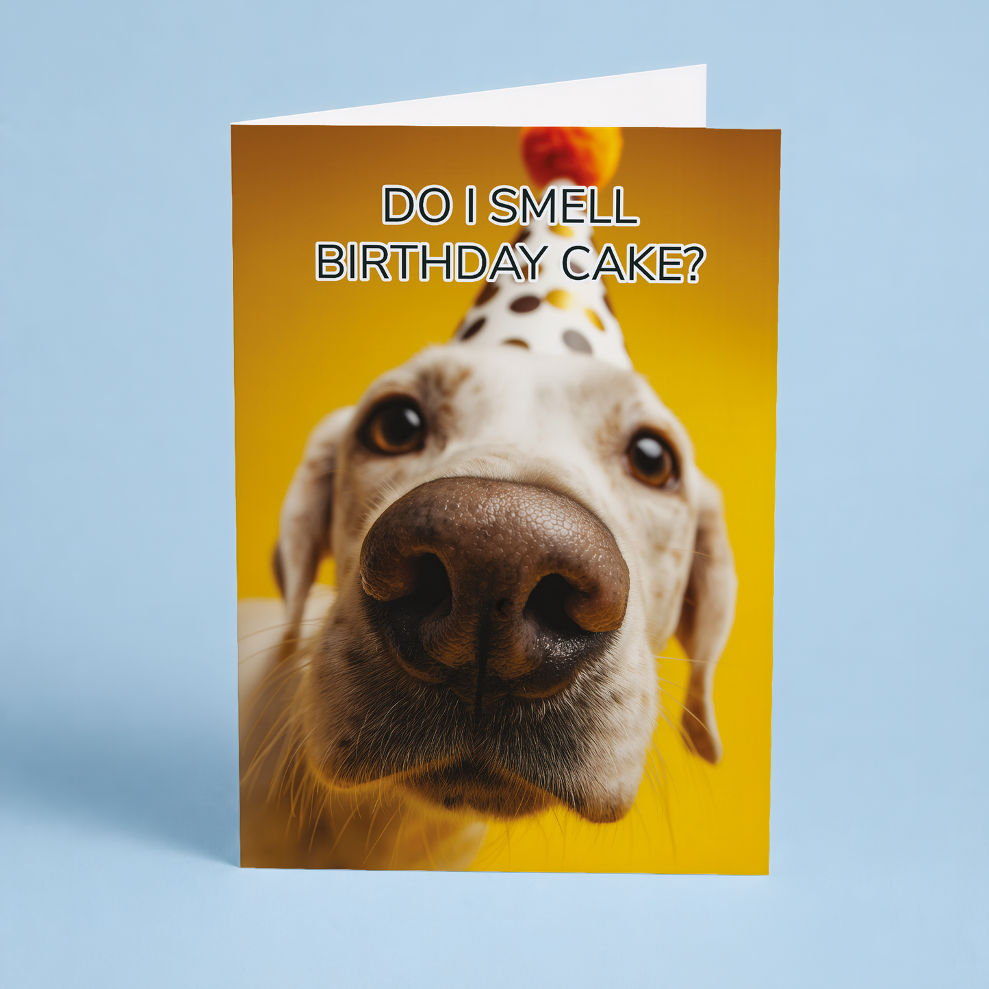 Do i smell Birthday cake? (dog) - Greeting Card