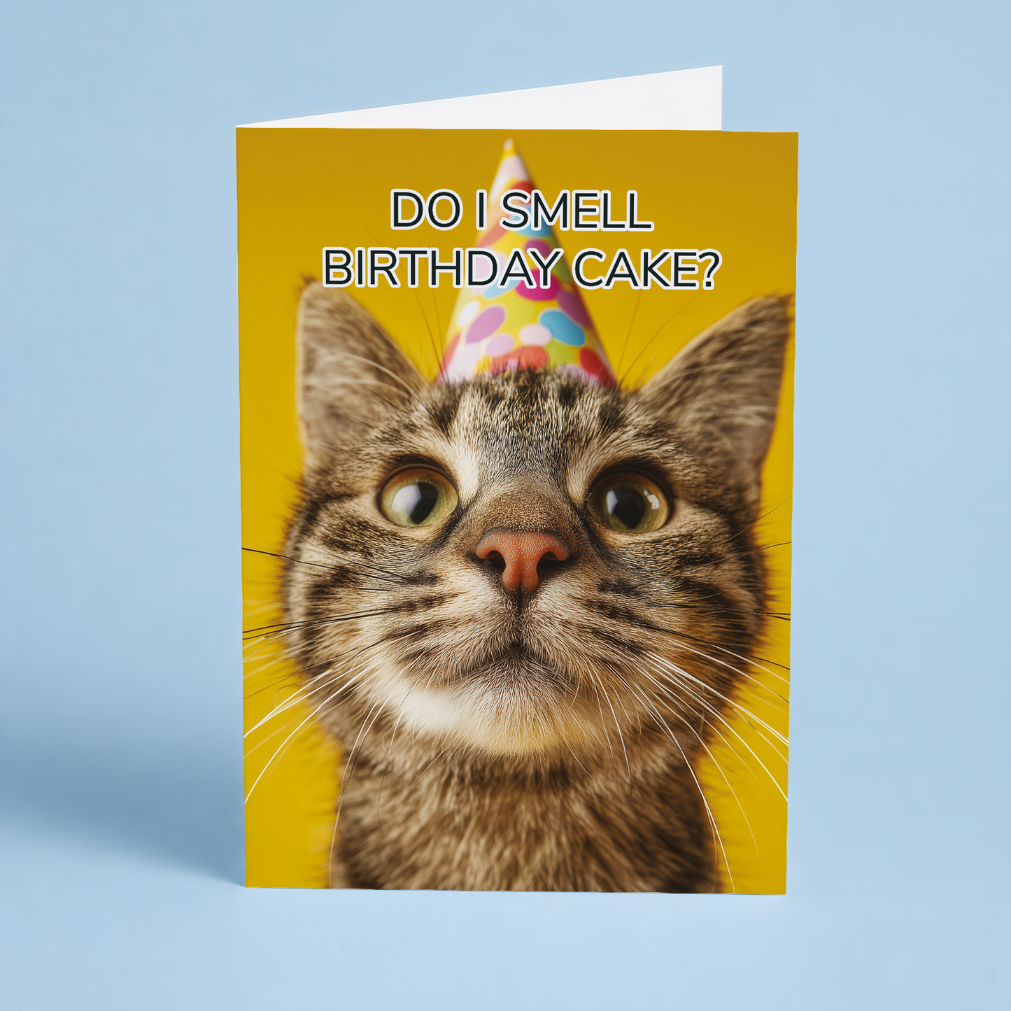 Do i smell Birthday cake? (cat) - Greeting Card