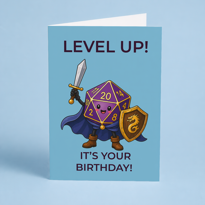 A magical birthday adventure begins! (Wizard Dice) - Greeting Card