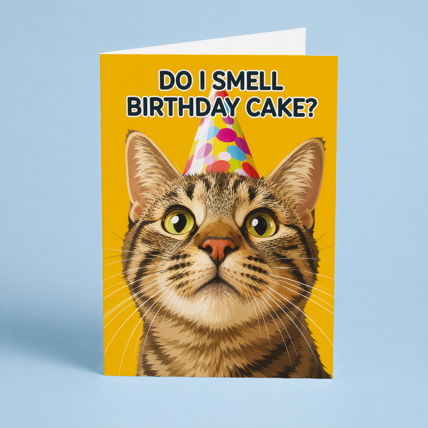 Do I smell birthday cake? (Cat) - Greeting Card