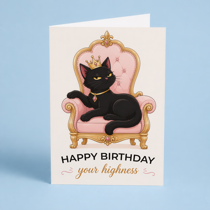 Happy birthday your highness - Greeting Card