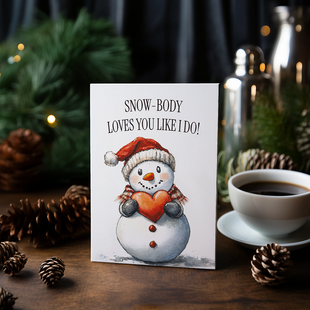 Snow-body loves you like I do! - Greeting Card