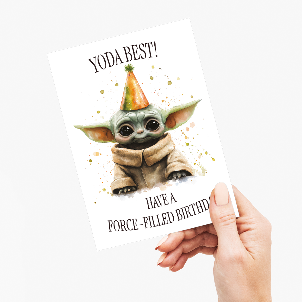 Yoda best (Birthday) - Greeting Card