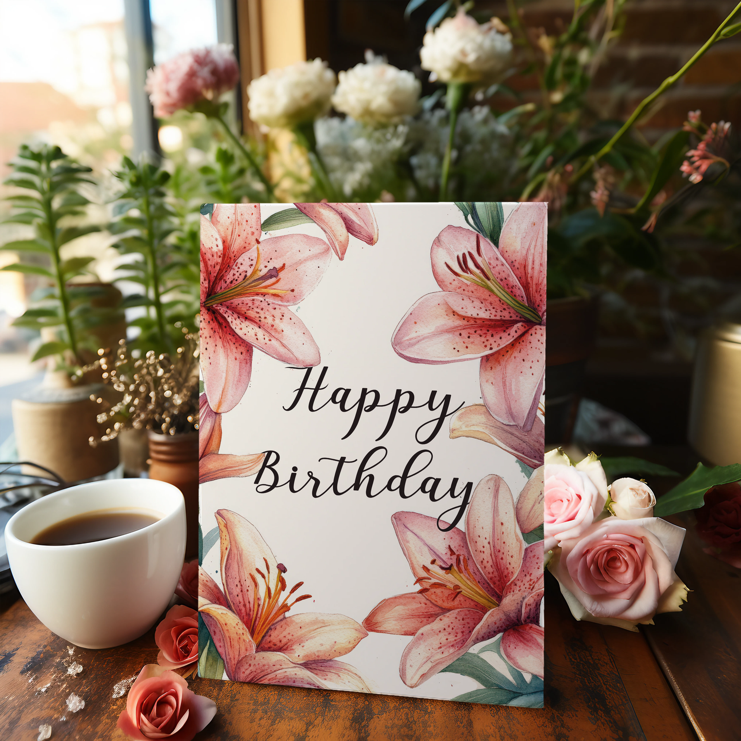 Happy birthday (Lily) - Greeting Card
