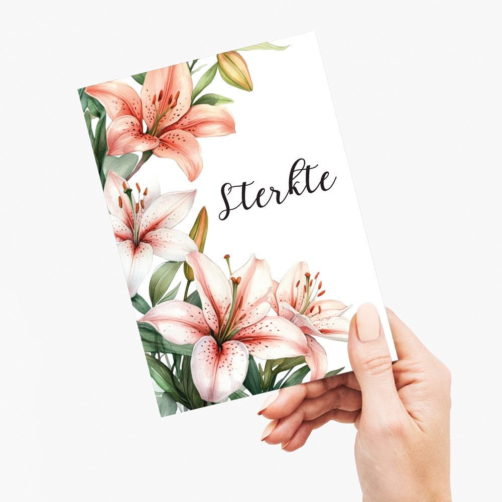 Sterkte (Lily) - Greeting Card