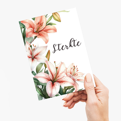 Sterkte (Lily) - Greeting Card