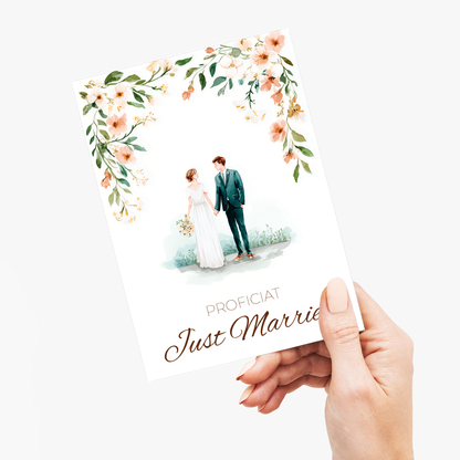 Just Married - Greeting Card