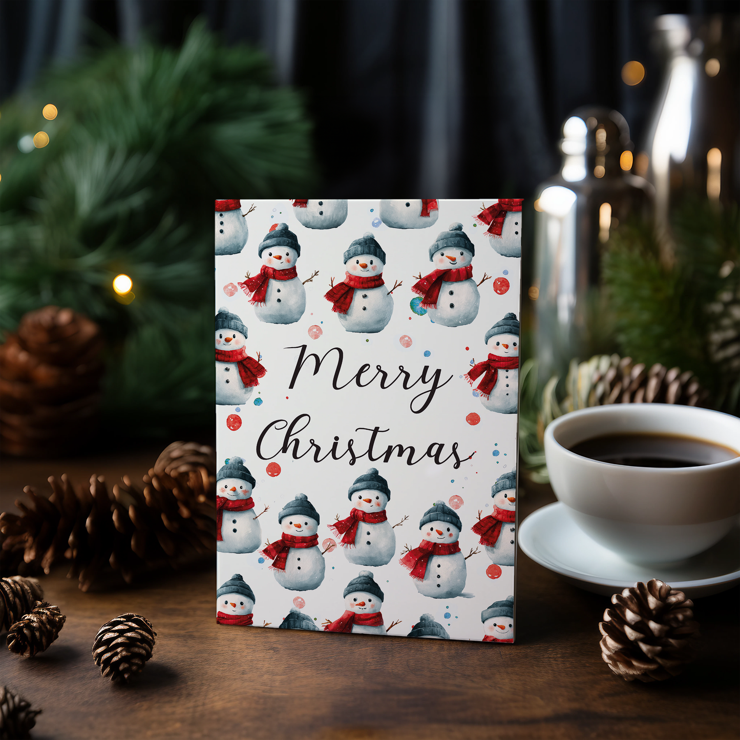 Merry Christmas (Snowman) - Greeting Card