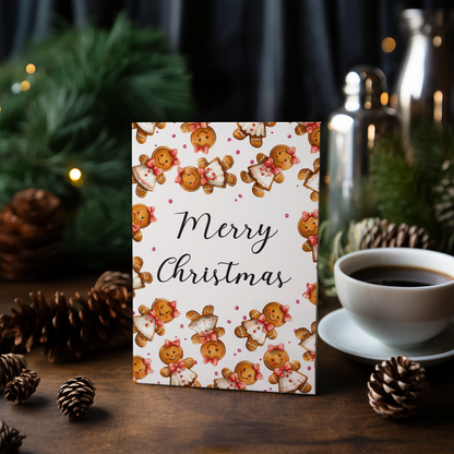Merry Christmas (Gingerbread Woman) - Greeting Card