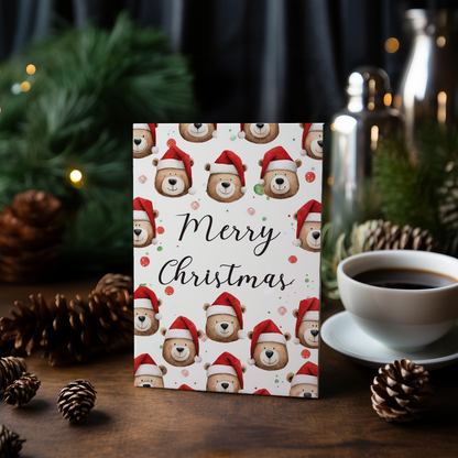 Merry Christmas (Bear) - Greeting Card