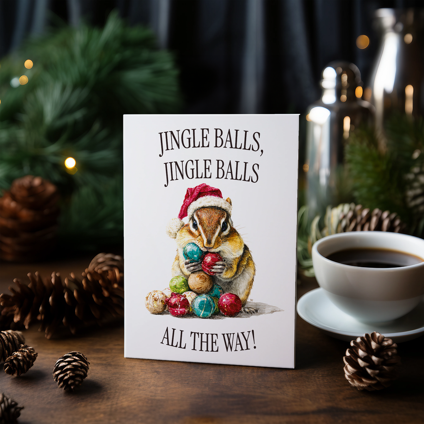 Jingle balls, jingle balls… all the way! - Greeting Card