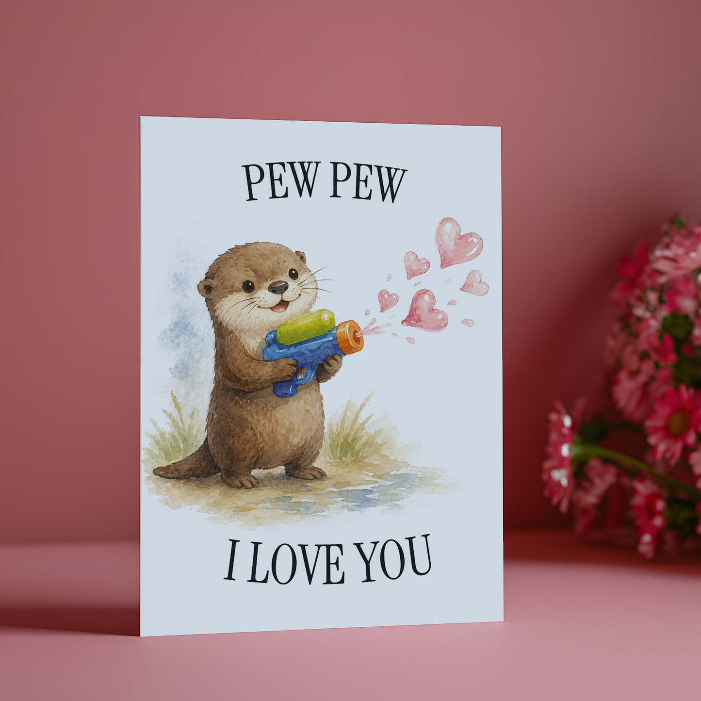 Pew Pew, I love you - Greeting Card