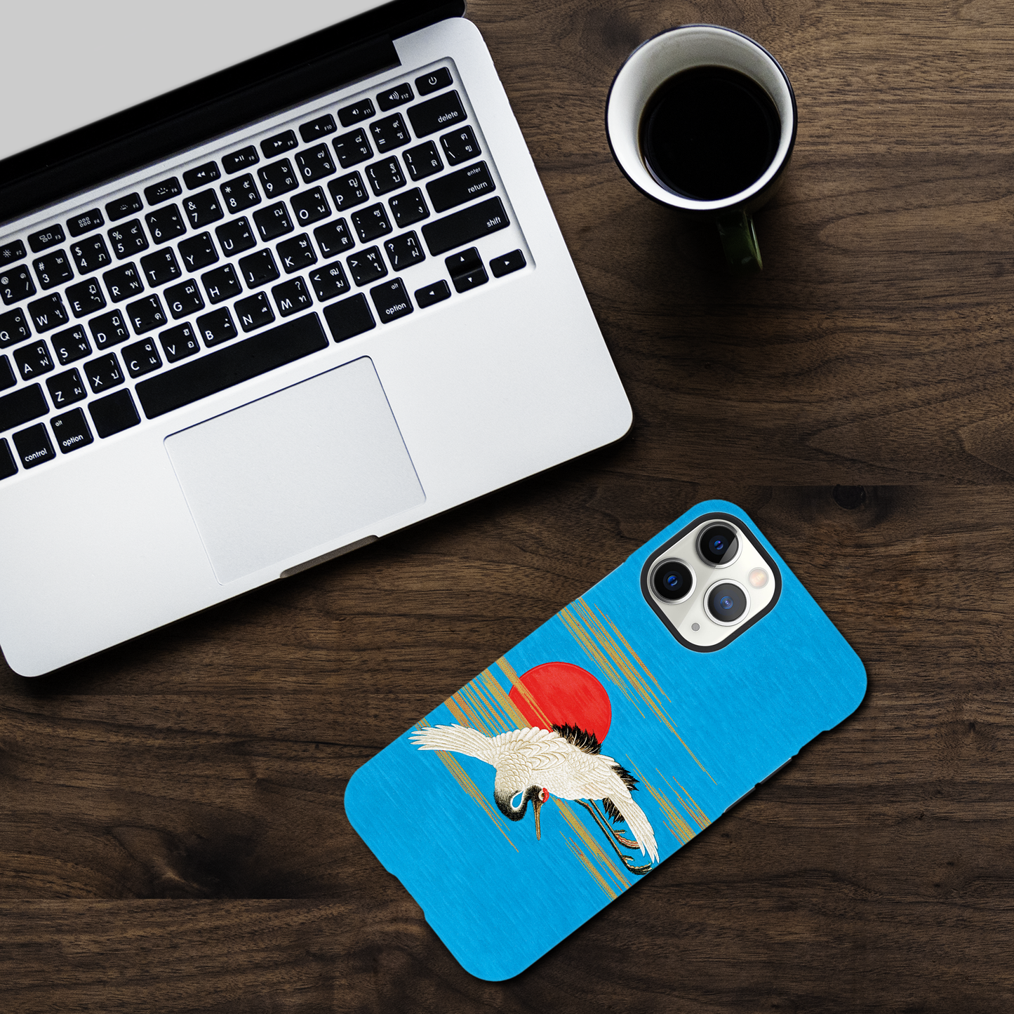 Flying Sarus crane - Phone Case Sturdy