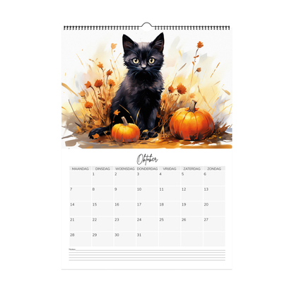 Watercolour kitten Calendar 2024