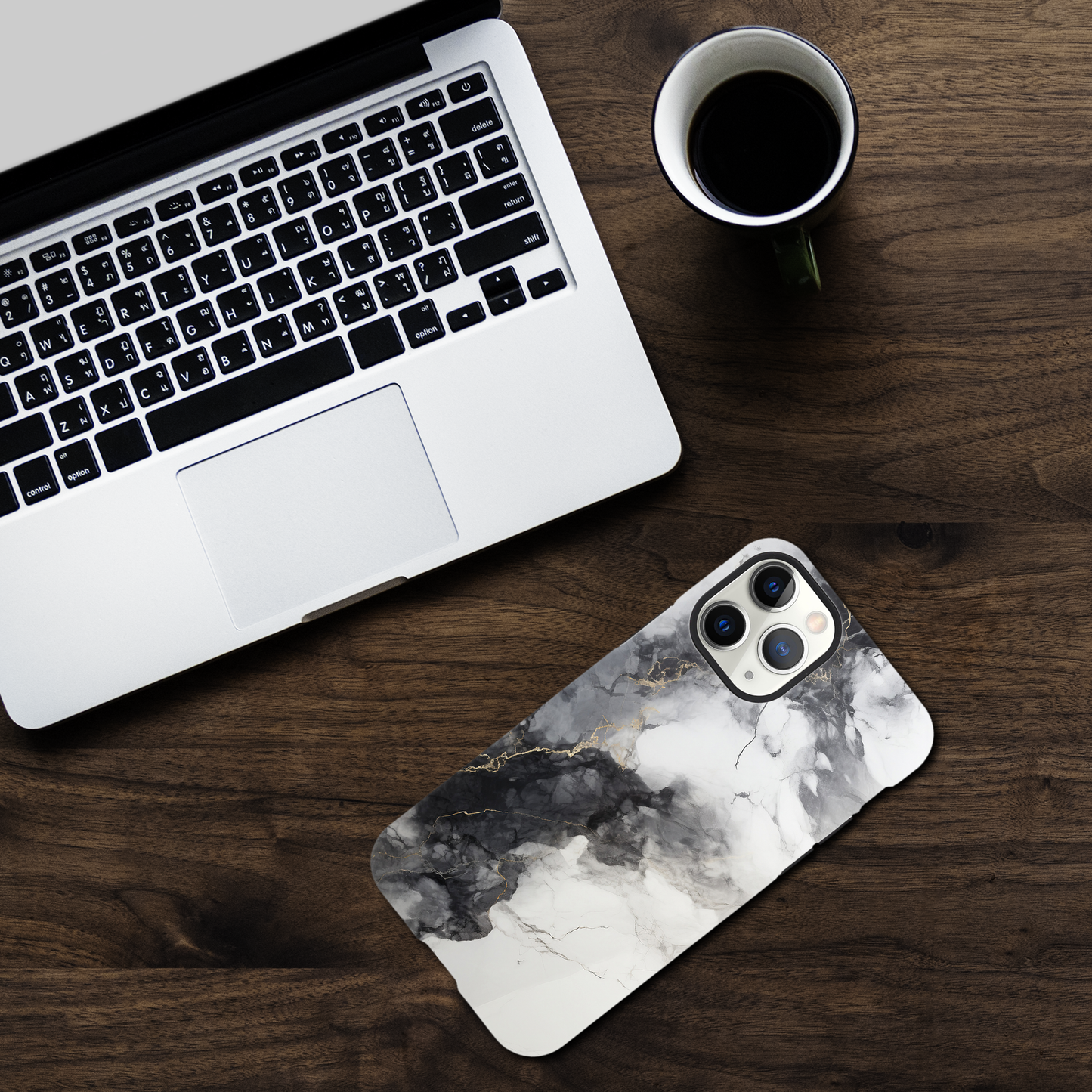 Black & White Marble - Phone case sturdy