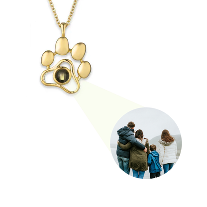 Custom Pet Photo Projection Necklace