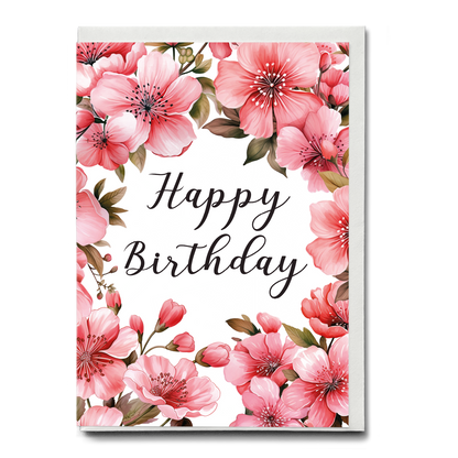 Botanical Flower Birthday Cards – Greeting Card Bundle (10-Pack, Floral Designs)