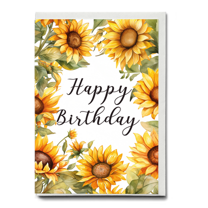 Botanical Flower Birthday Cards – Greeting Card Bundle (10-Pack, Floral Designs)
