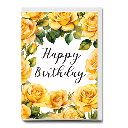 Botanical Flower Birthday Cards – Greeting Card Bundle (10-Pack, Floral Designs)