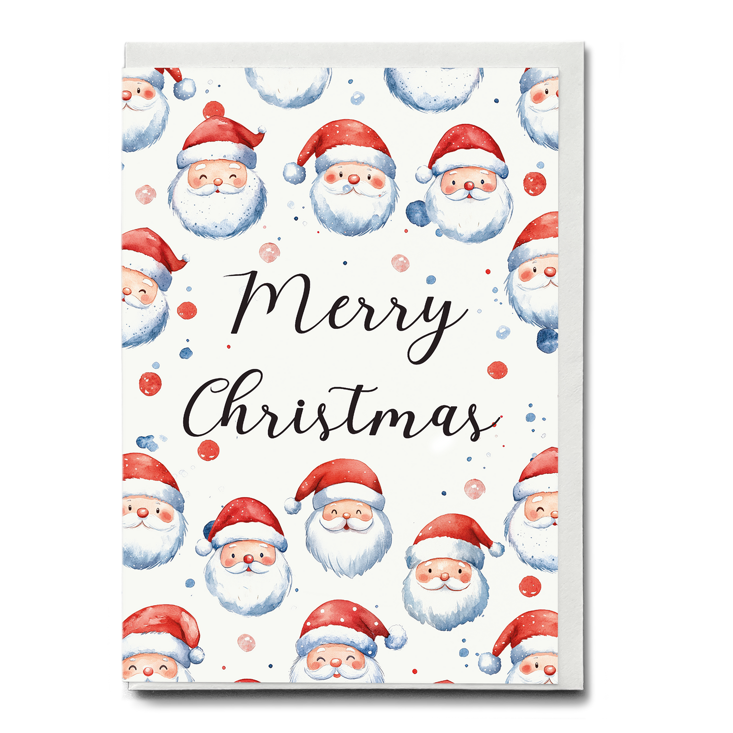 Bundel of 10 Christmas pattern greeting cards