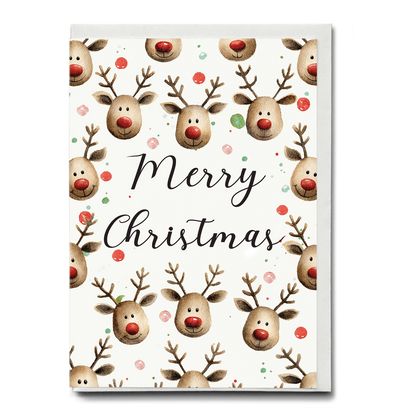 Bundel of 10 Christmas pattern greeting cards