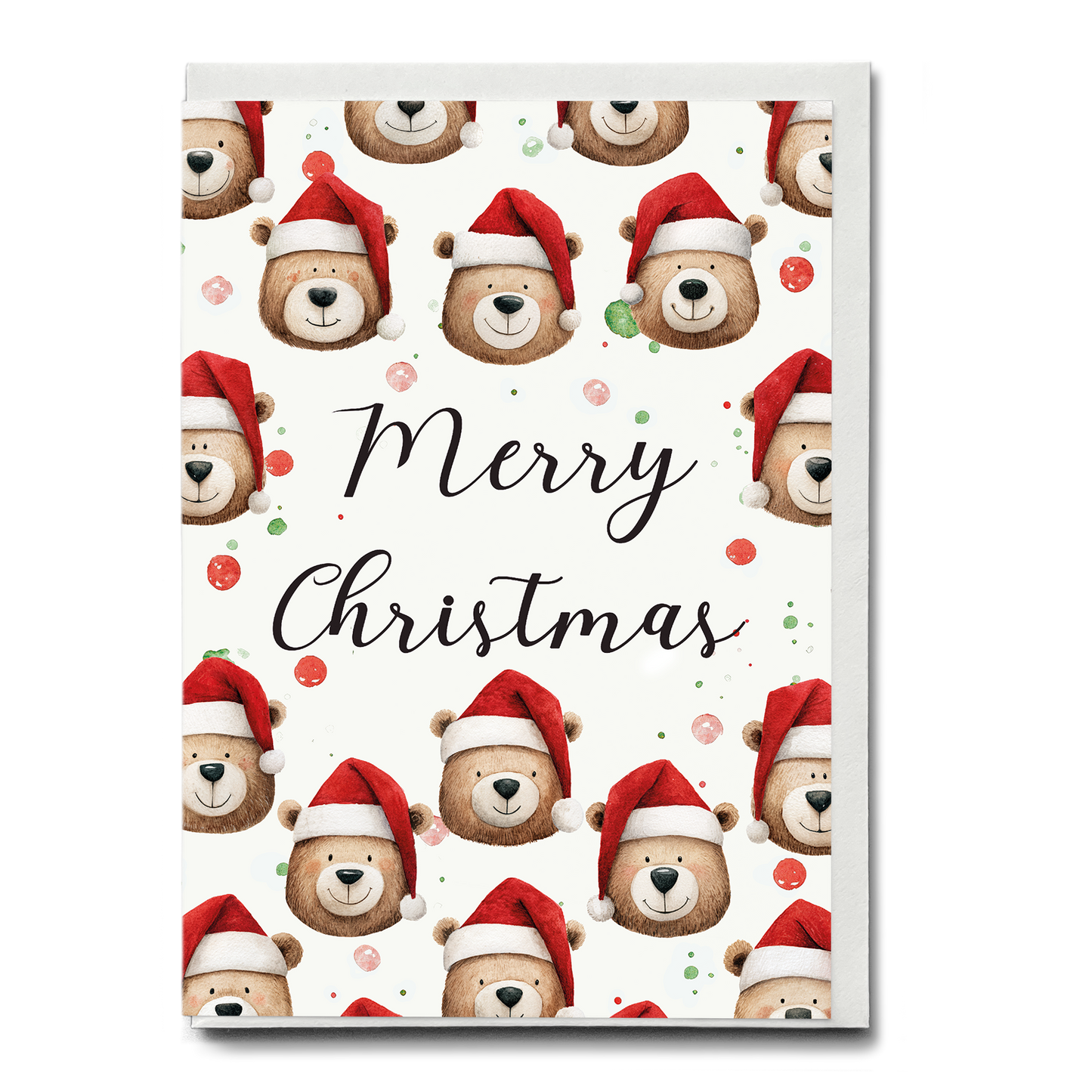 Bundel of 10 Christmas pattern greeting cards