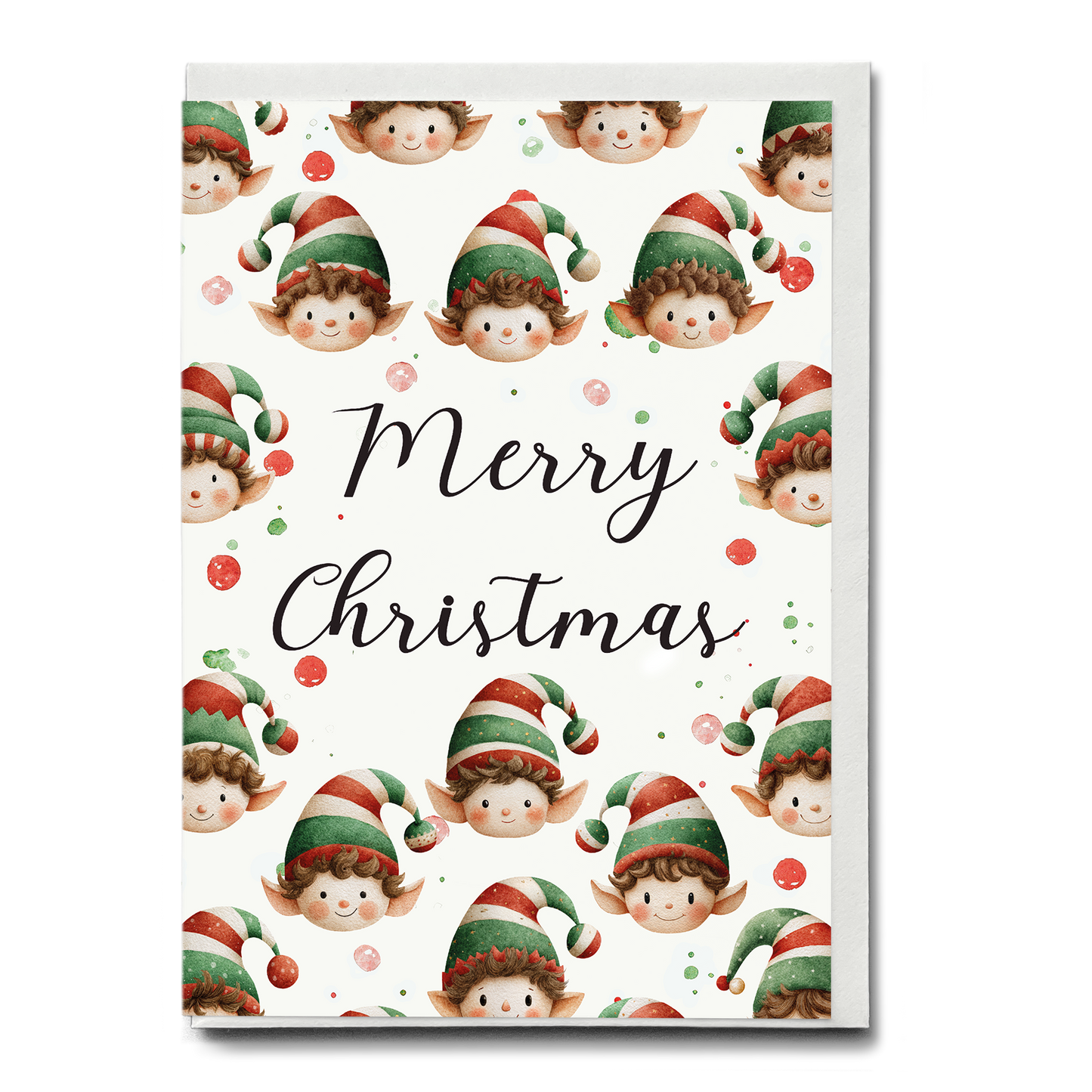 Bundel of 10 Christmas pattern greeting cards
