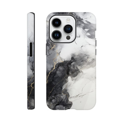 Black & White Marble - Phone case sturdy