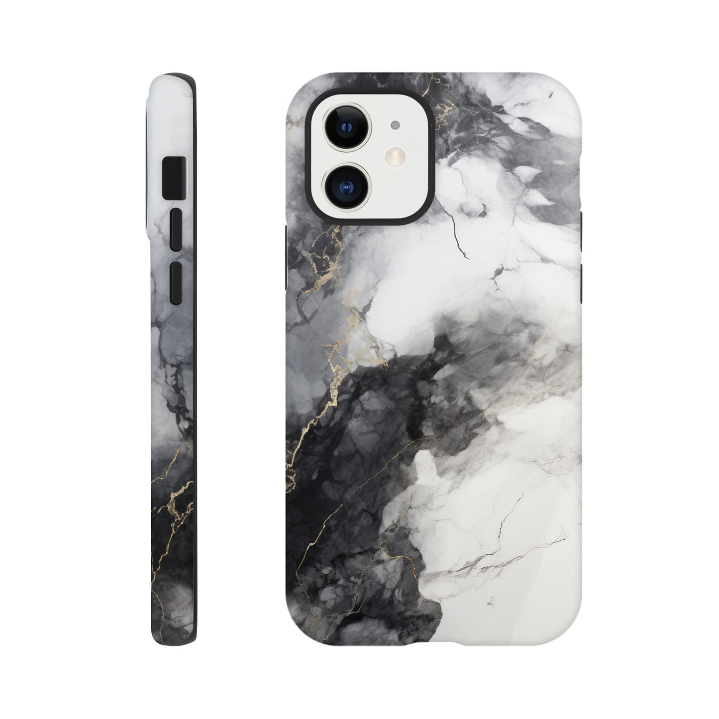 Black & White Marble - Phone case sturdy