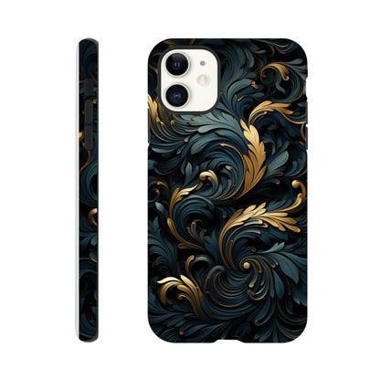 Black and gold art deco pattern- Phone Case sturdy