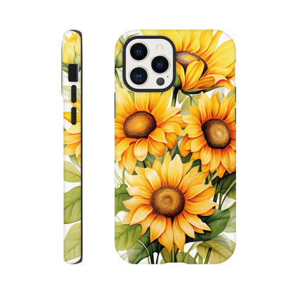 Watercolour sunflowers - Phone case sturdy