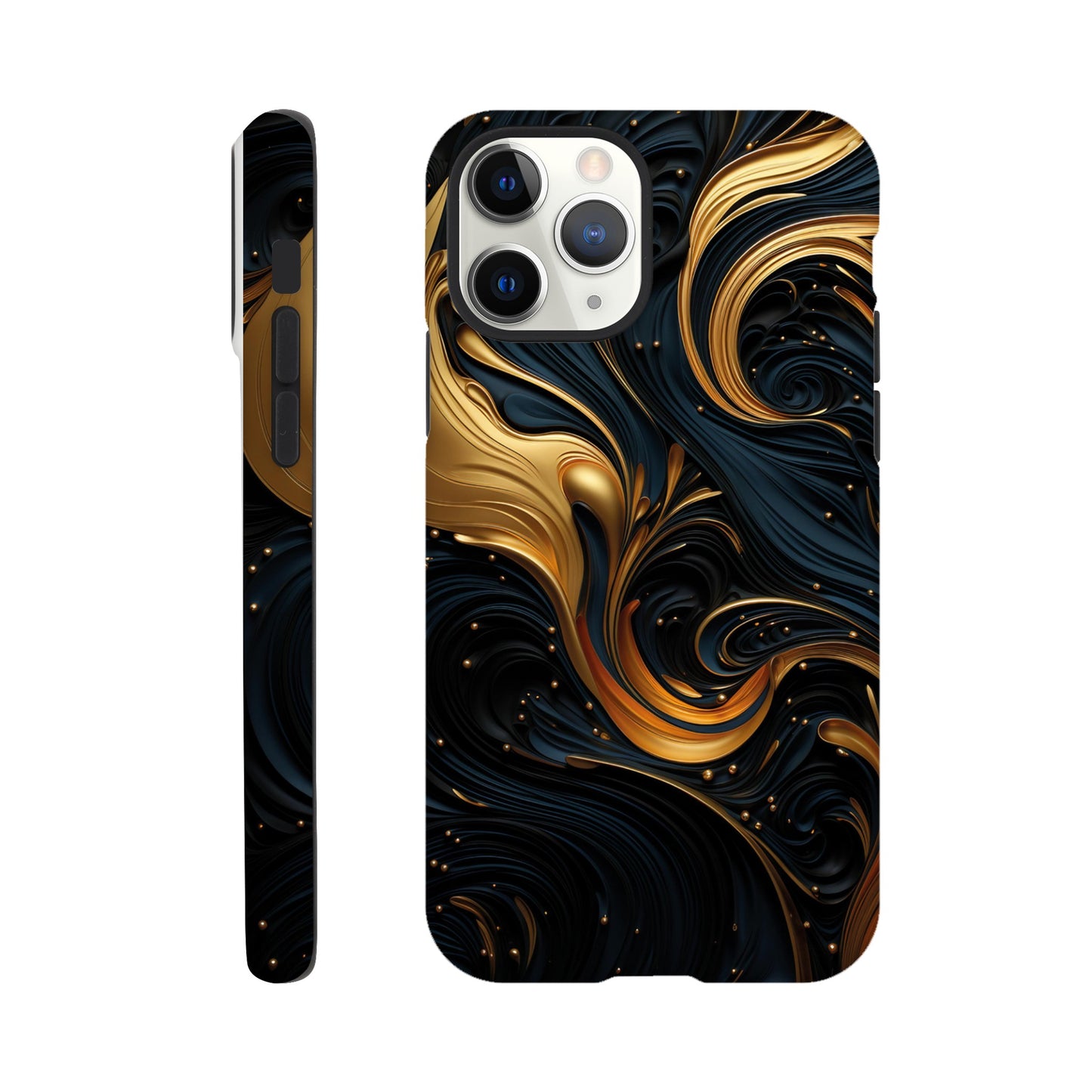 Black and gold art deco pattern II - Phone Case sturdy