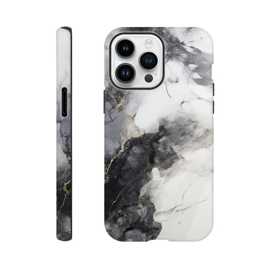 Black & White Marble - Phone case sturdy