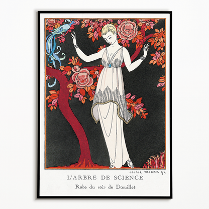 L'Arbre de science: Robe du soir de Doeuillet by George Barbier - Art Print
