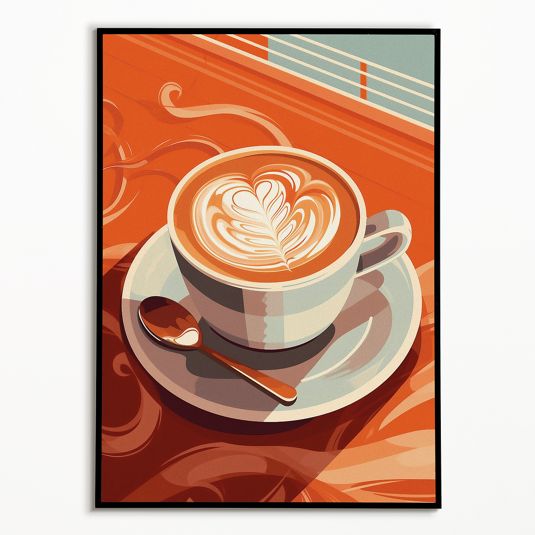 Cup of cappuccino - Art Print