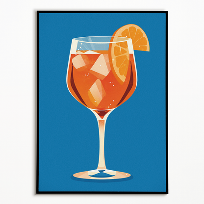 Aperol Spritz (Blue) - Art Print