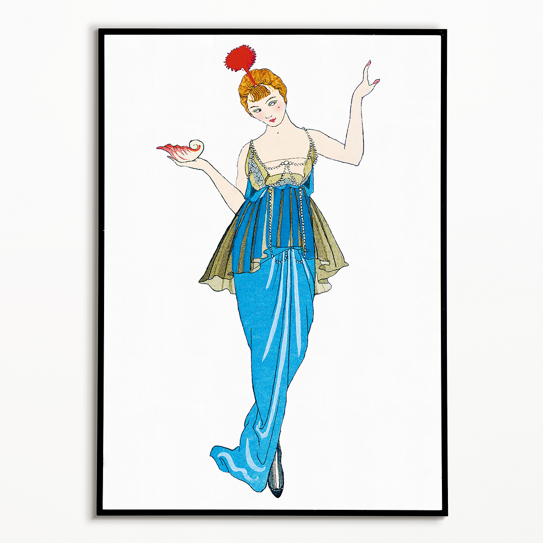La Fontaine de coquillages (Cutout)  - Art Print