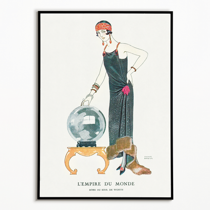 L'Empire du monde: Robe du soir, de Worth - Art Print